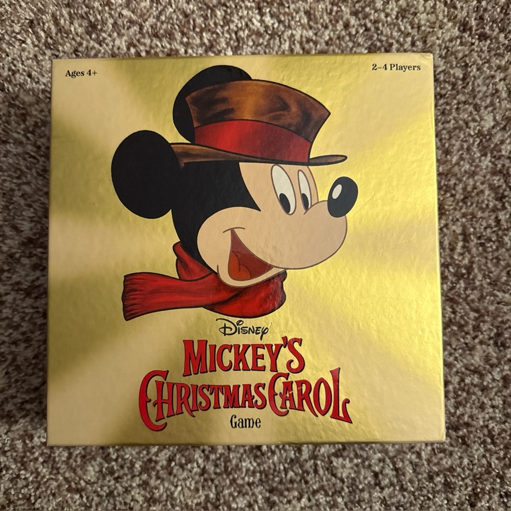 Disney Mickey's Christmas Carol Game - Red and Gold